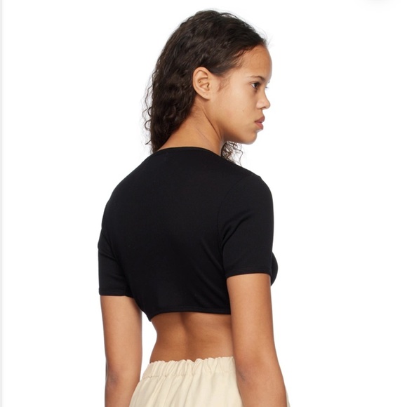 LOULOU STUDIO Black Adas T-Shirt S - Picture 2 of 12